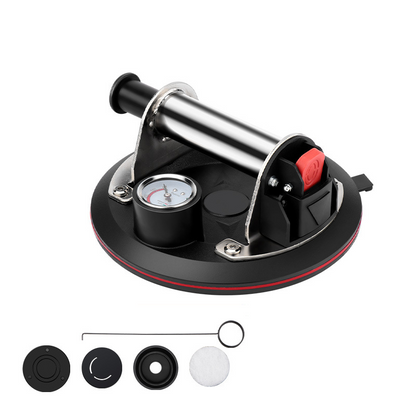 🔥49% OFF🔗8-Inch Glass Vacuum Suction Cup with Pressure Gauge