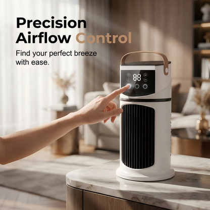 🏆LAST DAY SALE 49% OFF🔥Mist Humidifier Cold Fan, Air Cooler, 9 Speed Settings + Three-Hole Spray, 8-Hour Timer