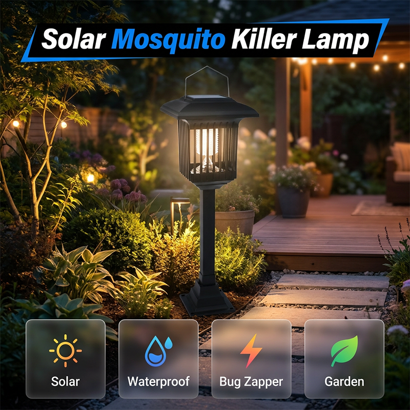 💥49% OFF NOW! ☀️ Solar-Powered Bug Zapper – Keep Mosquitoes Away Day & Night 🌿🦟
