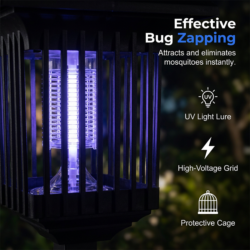 💥49% OFF NOW! ☀️ Solar-Powered Bug Zapper – Keep Mosquitoes Away Day & Night 🌿🦟