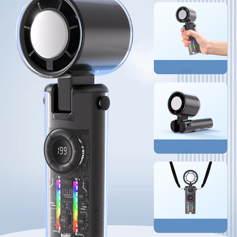 🥳SUMMER HOT SALE🥳💞50K+ SOLD!💥50% OFF! 🔥Foldable Portable Fan with Digital Display
