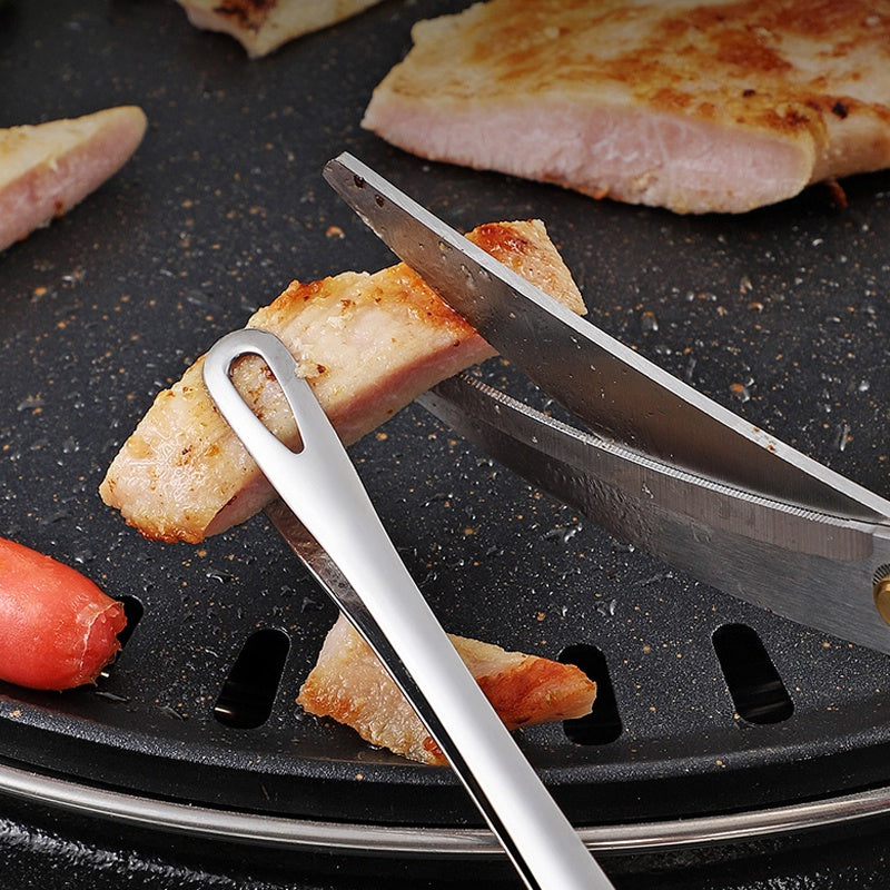 🏆 Last Day Special Price £9.99 ! 🔥Buy 1 Get 1 Free🎁28cm Super Long Stainless Steel Grill Tongs