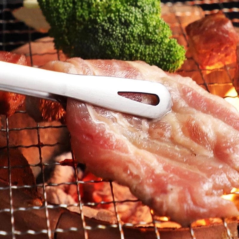 🏆 Last Day Special Price £9.99 ! 🔥Buy 1 Get 1 Free🎁28cm Super Long Stainless Steel Grill Tongs