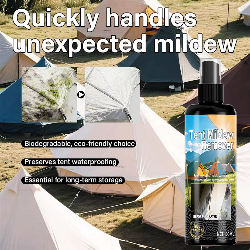 🥳2026 HOT SALE🥳💞50K+ SOLD!🧴✨ 49% OFF! Outdoor Mildew Stain Cleaner – Spray on, wipes off mold instantly. Eco‑friendly, won‘t ruin waterproofing. Tent, awning, shower curtain – all like new! 🏕️💪