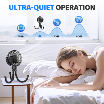 🏖️Summer Day Special Price:£11.99!!❄️Mini Handheld Multi-Function Octopus Fan🐙