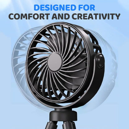 🏖️Summer Day Special Price:£11.99!!❄️Mini Handheld Multi-Function Octopus Fan🐙