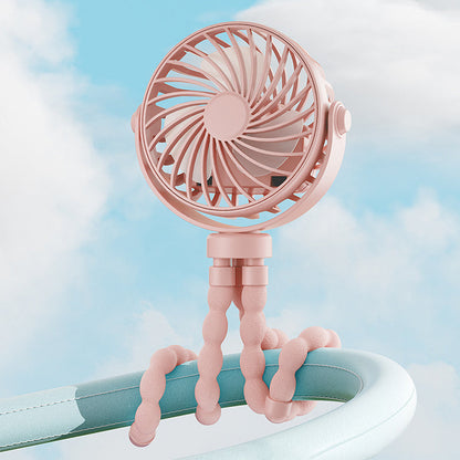 🏖️Summer Day Special Price:£11.99!!❄️Mini Handheld Multi-Function Octopus Fan🐙