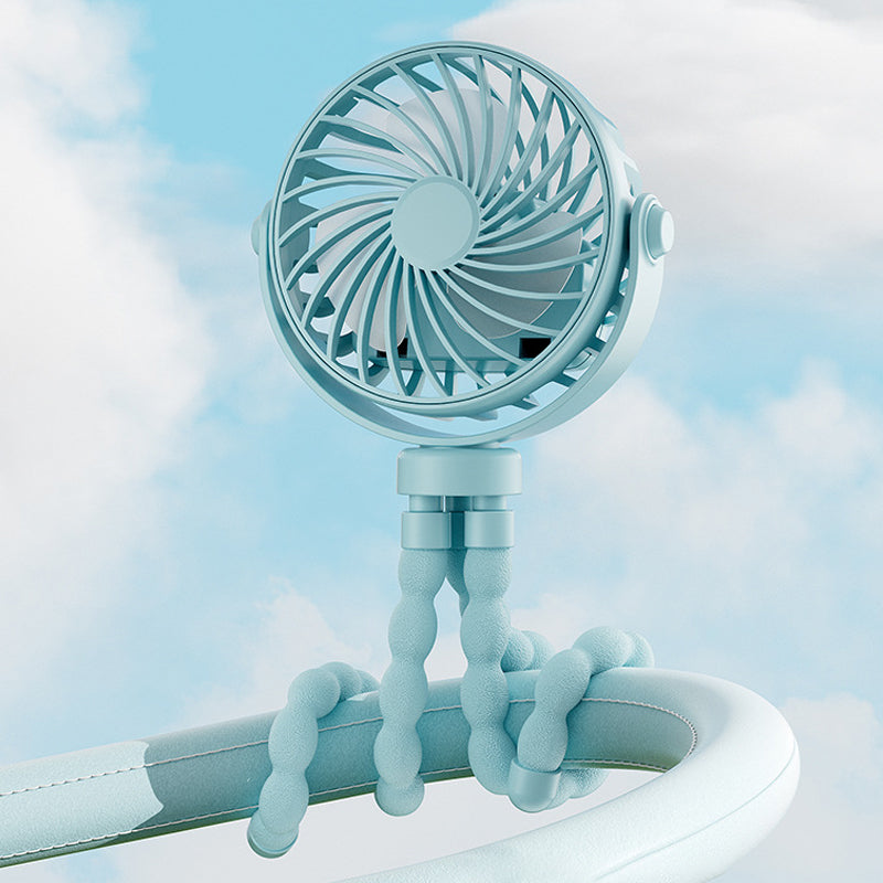🏖️Summer Day Special Price:£11.99!!❄️Mini Handheld Multi-Function Octopus Fan🐙
