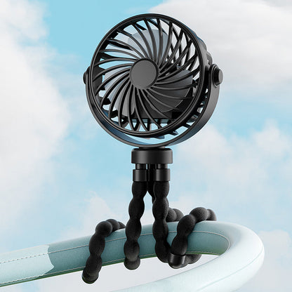 🏖️Summer Day Special Price:£11.99!!❄️Mini Handheld Multi-Function Octopus Fan🐙