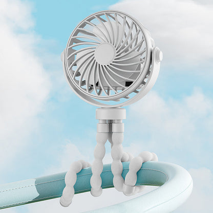 🏖️Summer Day Special Price:£11.99!!❄️Mini Handheld Multi-Function Octopus Fan🐙