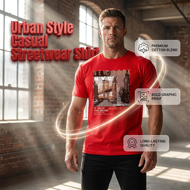👕 49% OFF NOW! ⏰ Urban Style New York City Short Sleeve Top – Soft cotton, iconic NYC print & breathable – perfect for casual days, travel or city-inspired looks 🗽