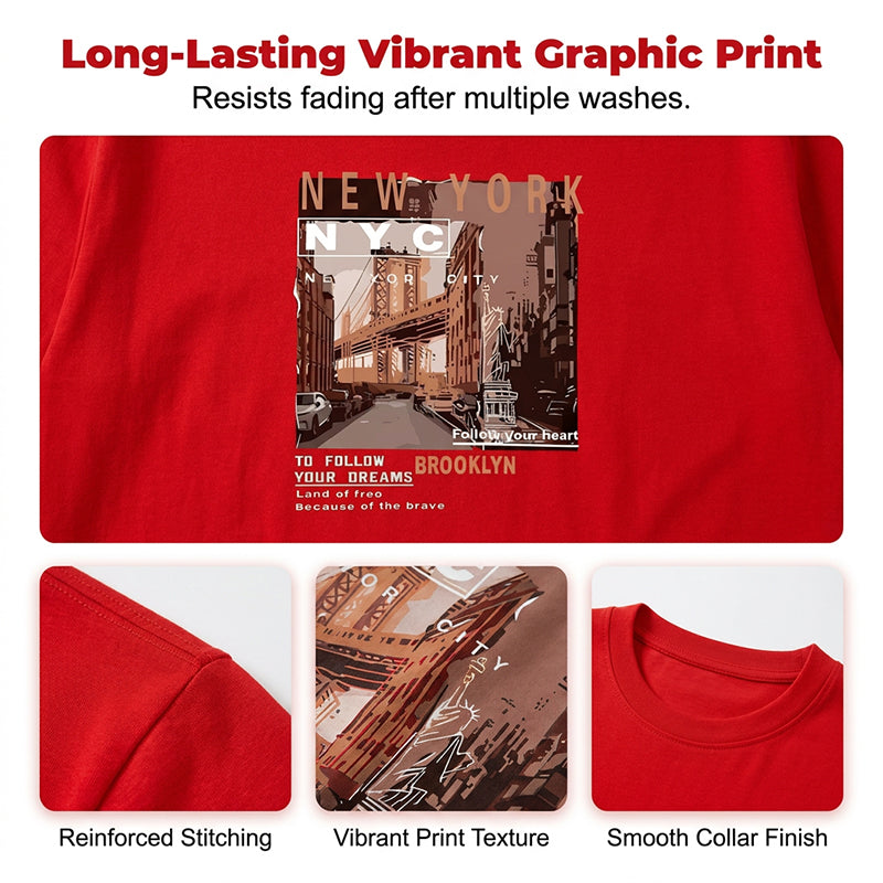 👕 49% OFF NOW! ⏰ Urban Style New York City Short Sleeve Top – Soft cotton, iconic NYC print & breathable – perfect for casual days, travel or city-inspired looks 🗽