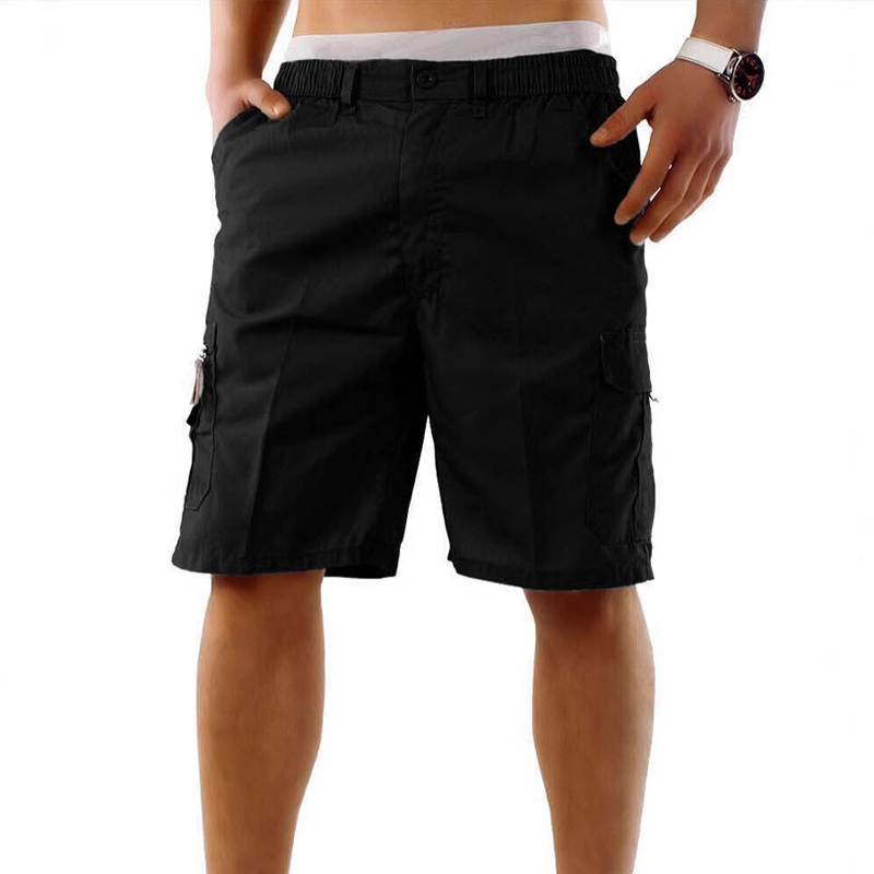 📢📢49% OFF !! ⏰Men's Cargo Shorts – Elastic Waist, Multi-Pocket, Durable 🍁