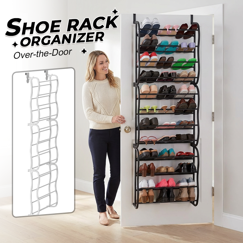 👟 49% OFF NOW! 🏆 Over-the-Door Shoe Rack Organizer – 24 pockets & tool-free install – Fits standard doors, holds up to 24 pairs – perfect for entryway or closet 🚪✨