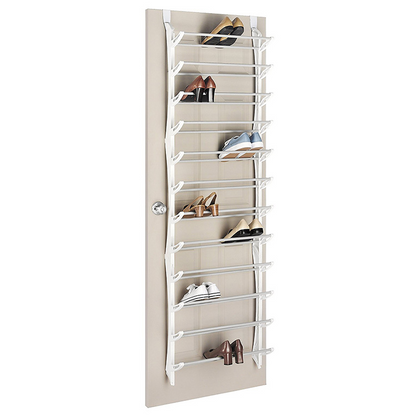 👟 49% OFF NOW! 🏆 Over-the-Door Shoe Rack Organizer – 24 pockets & tool-free install – Fits standard doors, holds up to 24 pairs – perfect for entryway or closet 🚪✨