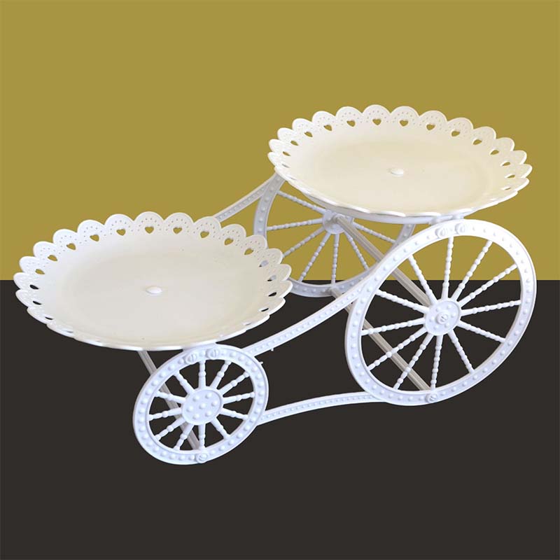 🍰 LIMITED-TIME 49% OFF! ✨ Two-Tier Carriage Serving Stand – Elegant, Heart Details, Tool-Free Assembly 🍽️