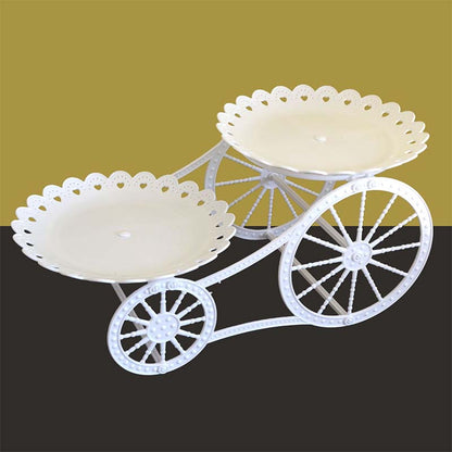 🍰 LIMITED-TIME 49% OFF! ✨ Two-Tier Carriage Serving Stand – Elegant, Heart Details, Tool-Free Assembly 🍽️
