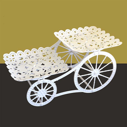 🍰 LIMITED-TIME 49% OFF! ✨ Two-Tier Carriage Serving Stand – Elegant, Heart Details, Tool-Free Assembly 🍽️