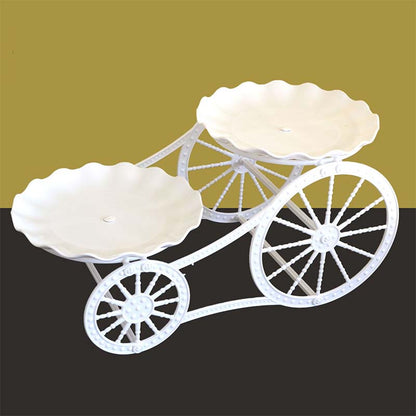 🍰 LIMITED-TIME 49% OFF! ✨ Two-Tier Carriage Serving Stand – Elegant, Heart Details, Tool-Free Assembly 🍽️
