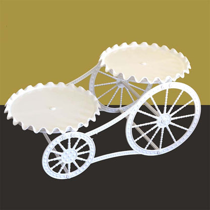 🍰 LIMITED-TIME 49% OFF! ✨ Two-Tier Carriage Serving Stand – Elegant, Heart Details, Tool-Free Assembly 🍽️