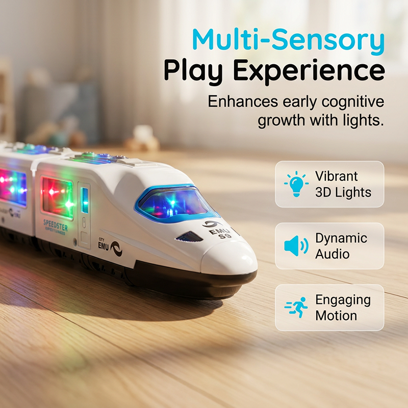 🚂 49% OFF NOW! ✨ Electric Bullet Train Toy – Light-Up, Bump & Go, with Music – Interactive design, perfect for toddlers – develops motor skills and imagination 🎶