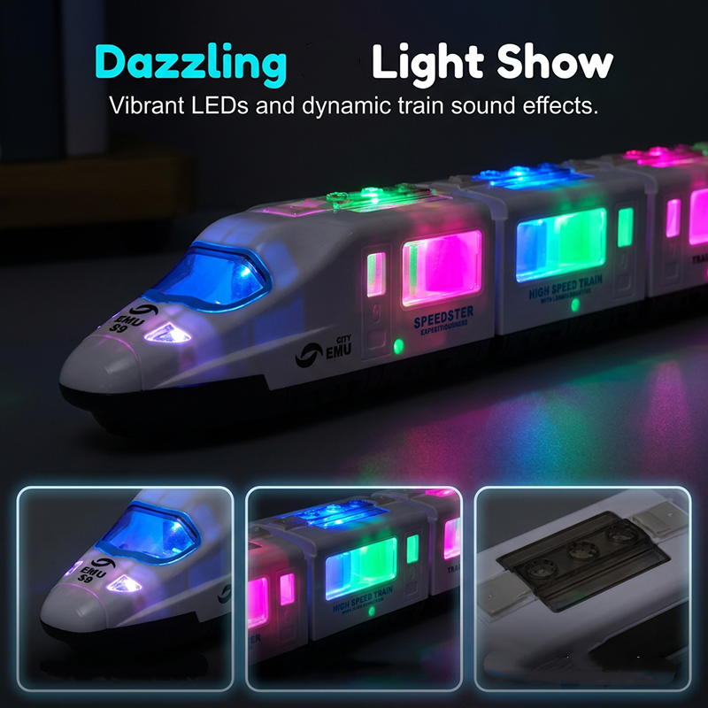 🚂 49% OFF NOW! ✨ Electric Bullet Train Toy – Light-Up, Bump & Go, with Music – Interactive design, perfect for toddlers – develops motor skills and imagination 🎶