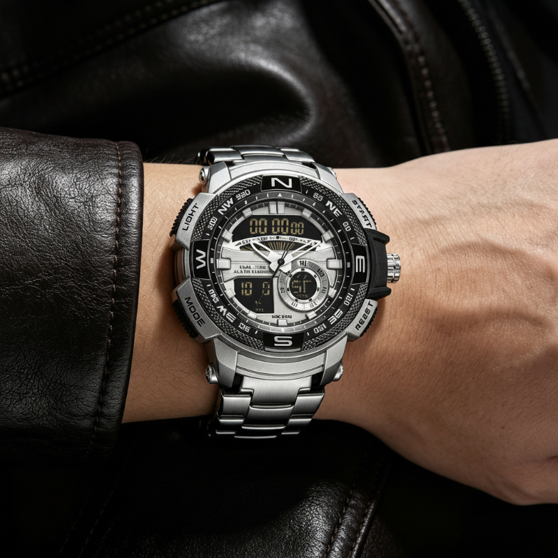 📢📢49% OFF !! ⏰Men's Dual-Display Sports Watch
