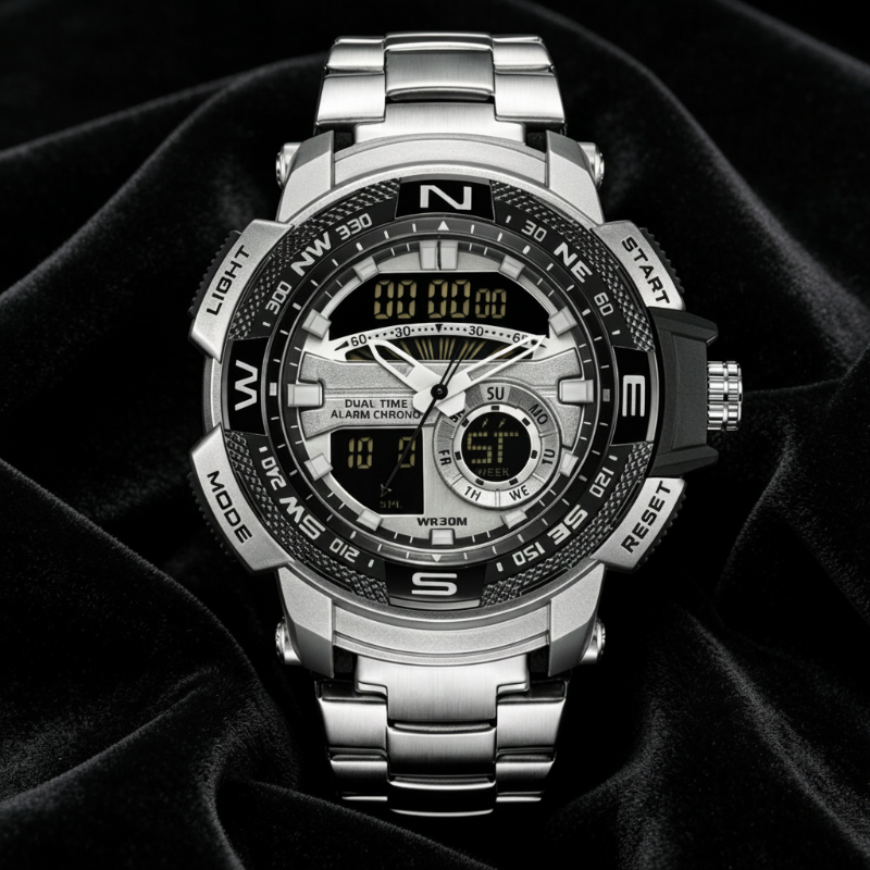 📢📢49% OFF !! ⏰Men's Dual-Display Sports Watch