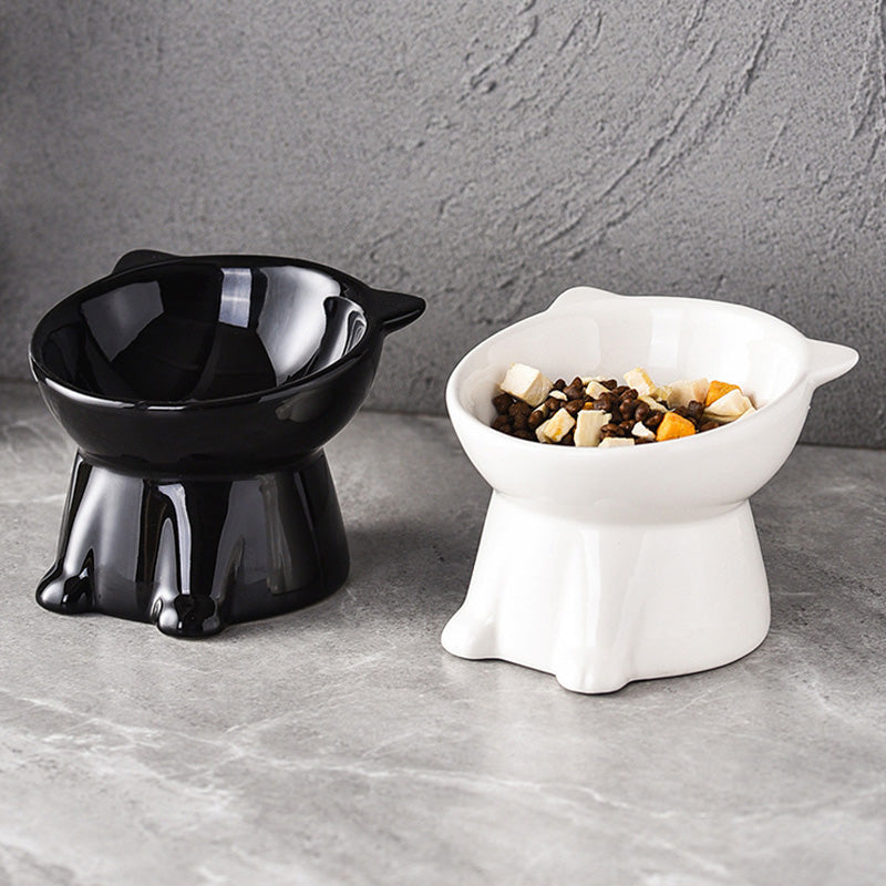 🐱 LIMITED-TIME 49% OFF! ✨ Ergonomic Elevated Cat Bowl – 15° Tilt, Anti-Ti