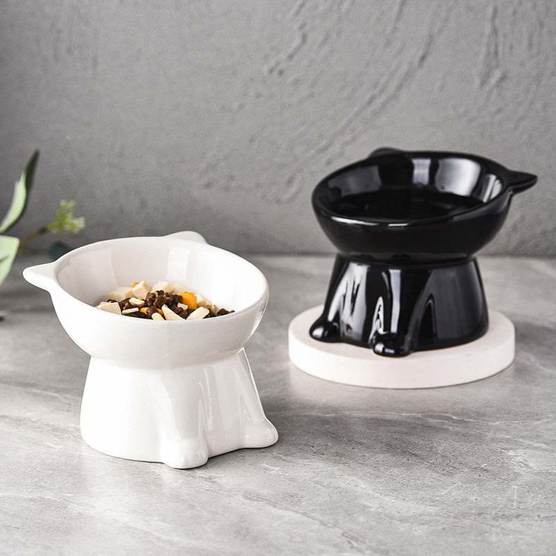 🐱 LIMITED-TIME 49% OFF! ✨ Ergonomic Elevated Cat Bowl – 15° Tilt, Anti-Ti