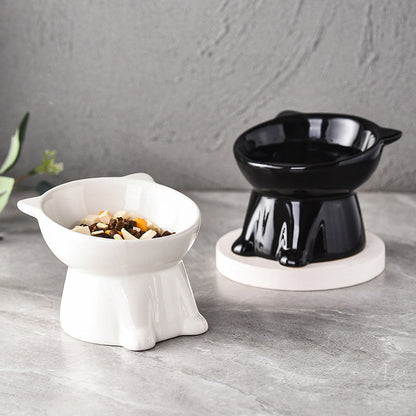 🐱 LIMITED-TIME 49% OFF! ✨ Ergonomic Elevated Cat Bowl – 15° Tilt, Anti-Ti