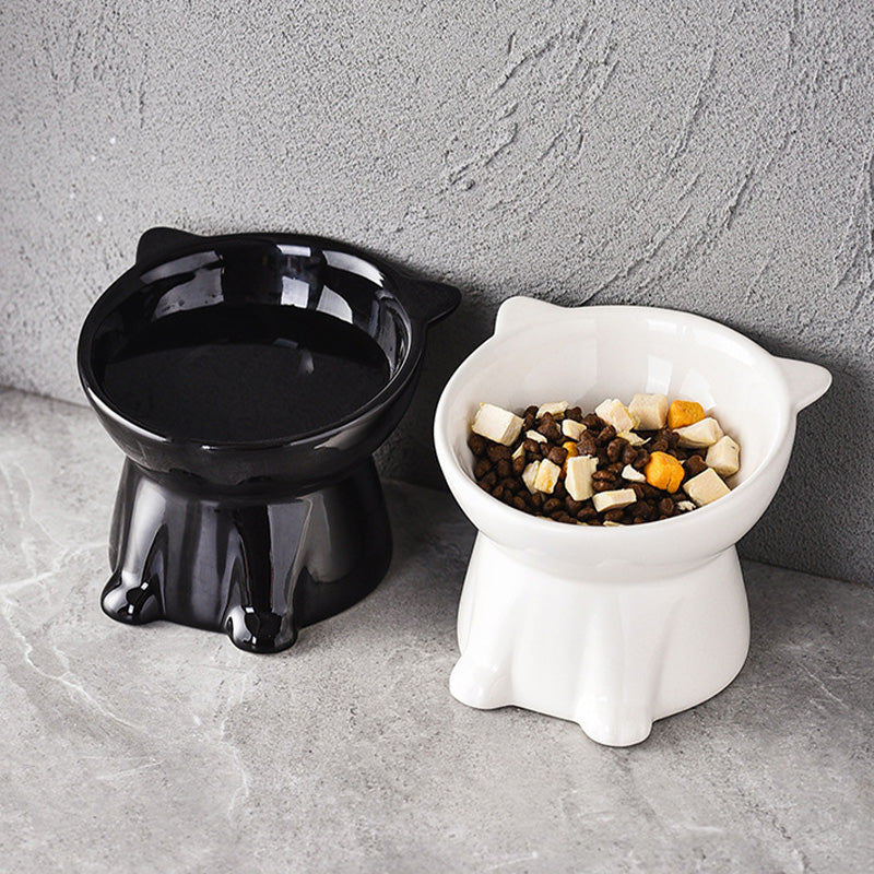 🐱 LIMITED-TIME 49% OFF! ✨ Ergonomic Elevated Cat Bowl – 15° Tilt, Anti-Ti