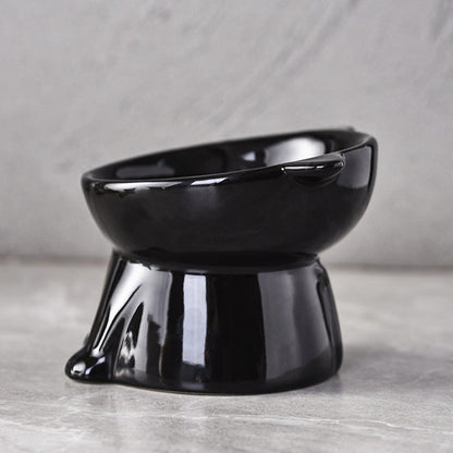 🐱 LIMITED-TIME 49% OFF! ✨ Ergonomic Elevated Cat Bowl – 15° Tilt, Anti-Ti