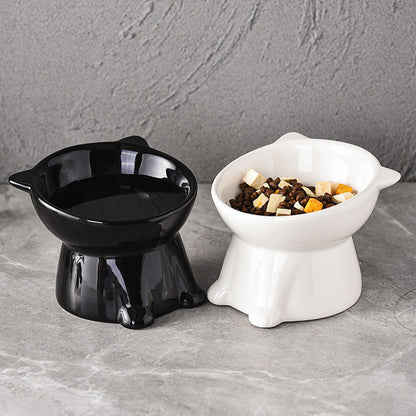 🐱 LIMITED-TIME 49% OFF! ✨ Ergonomic Elevated Cat Bowl – 15° Tilt, Anti-Ti