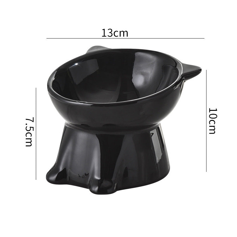 🐱 LIMITED-TIME 49% OFF! ✨ Ergonomic Elevated Cat Bowl – 15° Tilt, Anti-Ti