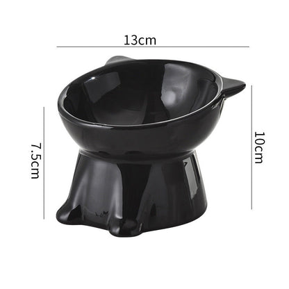 🐱 LIMITED-TIME 49% OFF! ✨ Ergonomic Elevated Cat Bowl – 15° Tilt, Anti-Ti