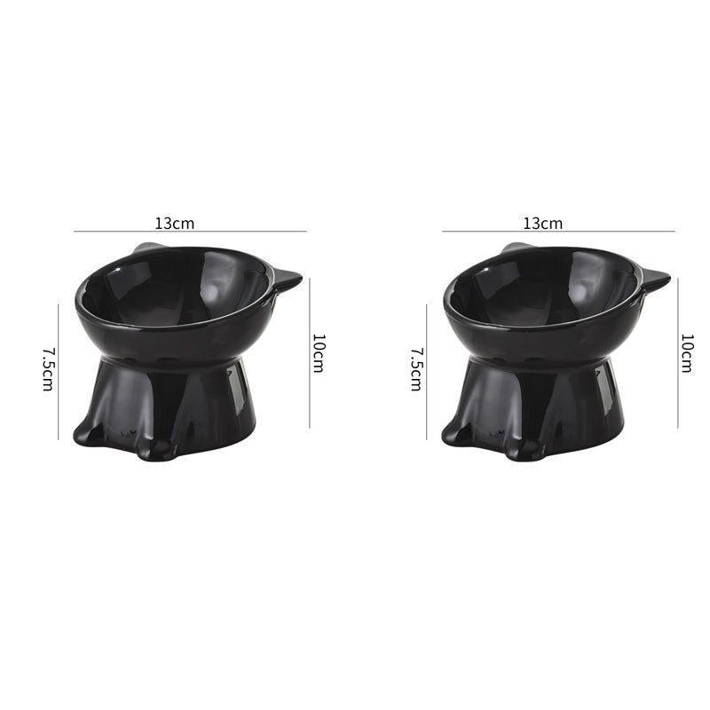🐱 LIMITED-TIME 49% OFF! ✨ Ergonomic Elevated Cat Bowl – 15° Tilt, Anti-Ti