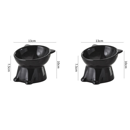 🐱 LIMITED-TIME 49% OFF! ✨ Ergonomic Elevated Cat Bowl – 15° Tilt, Anti-Ti