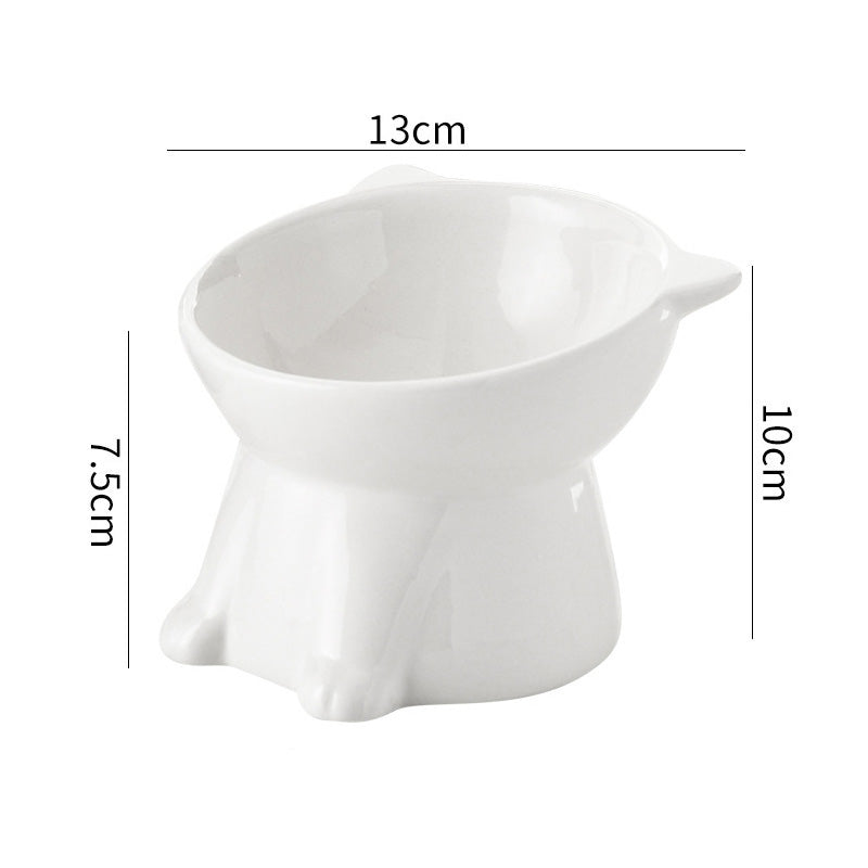 🐱 LIMITED-TIME 49% OFF! ✨ Ergonomic Elevated Cat Bowl – 15° Tilt, Anti-Ti