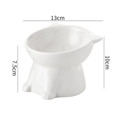 🐱 LIMITED-TIME 49% OFF! ✨ Ergonomic Elevated Cat Bowl – 15° Tilt, Anti-Ti