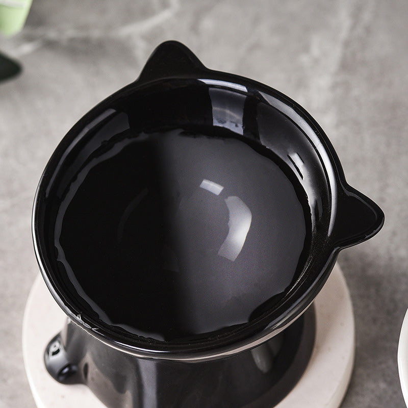 🐱 LIMITED-TIME 49% OFF! ✨ Ergonomic Elevated Cat Bowl – 15° Tilt, Anti-Ti