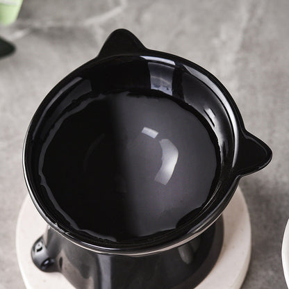 🐱 LIMITED-TIME 49% OFF! ✨ Ergonomic Elevated Cat Bowl – 15° Tilt, Anti-Ti