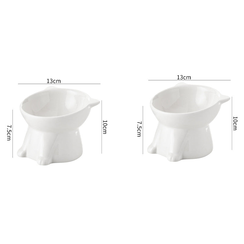 🐱 LIMITED-TIME 49% OFF! ✨ Ergonomic Elevated Cat Bowl – 15° Tilt, Anti-Ti