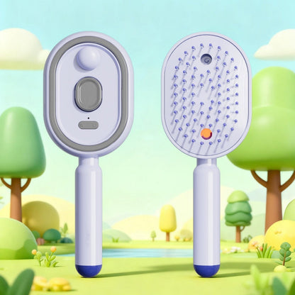 💖LAST DAY SALE 49% OFF💁‍♀️✨Electric Spray Air Cushion Massage Comb💨| Self-Cleaning Anti-Tangle ✨ | Perfect for Dry, Brittle Hair 💧🌟
