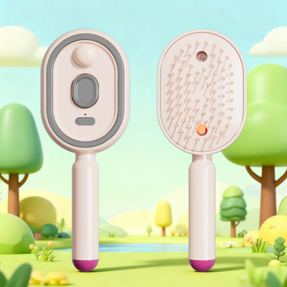 💖LAST DAY SALE 49% OFF💁‍♀️✨Electric Spray Air Cushion Massage Comb💨| Self-Cleaning Anti-Tangle ✨ | Perfect for Dry, Brittle Hair 💧🌟