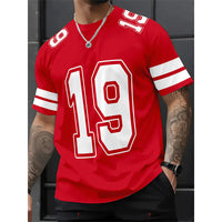 👕 LIMITED-TIME 49% OFF! ✨ Sporty Number Print T-Shirt – Athletic Jersey, Breathable, Relaxed Fit 🏀