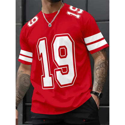👕 LIMITED-TIME 49% OFF! ✨ Sporty Number Print T-Shirt – Athletic Jersey, Breathable, Relaxed Fit 🏀