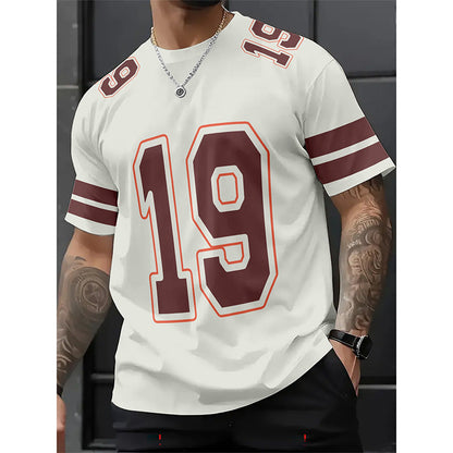 👕 LIMITED-TIME 49% OFF! ✨ Sporty Number Print T-Shirt – Athletic Jersey, Breathable, Relaxed Fit 🏀