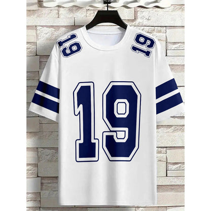 👕 LIMITED-TIME 49% OFF! ✨ Sporty Number Print T-Shirt – Athletic Jersey, Breathable, Relaxed Fit 🏀