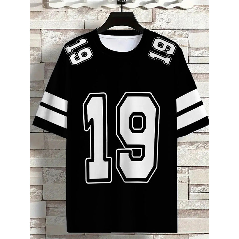 👕 LIMITED-TIME 49% OFF! ✨ Sporty Number Print T-Shirt – Athletic Jersey, Breathable, Relaxed Fit 🏀